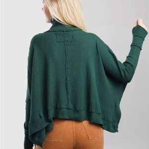 Free People Moon Daisy Top, Everglades Green, Size Medium, As-Is